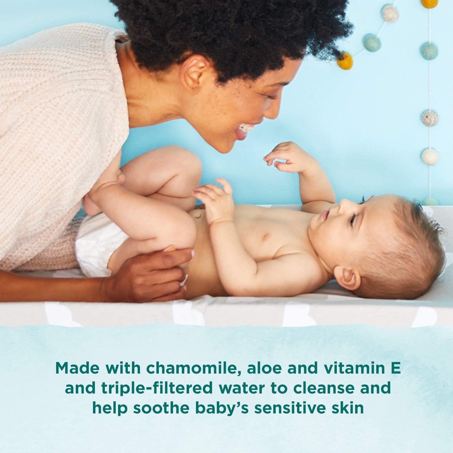 Brand - Mama Bear Gentle Fragrance-Free Baby Wipes, Hypoallergenic, 800 Count, 100 Count (Pack of 8) - Image 6